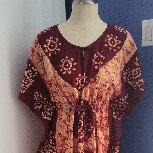 India Cotton Caften Dress - Picture 2 of 4